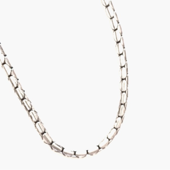 ~MAGNETIC CLASP STAINLESS STEEL SILVER COLLAR NECKLACE - Picture 3 of 7